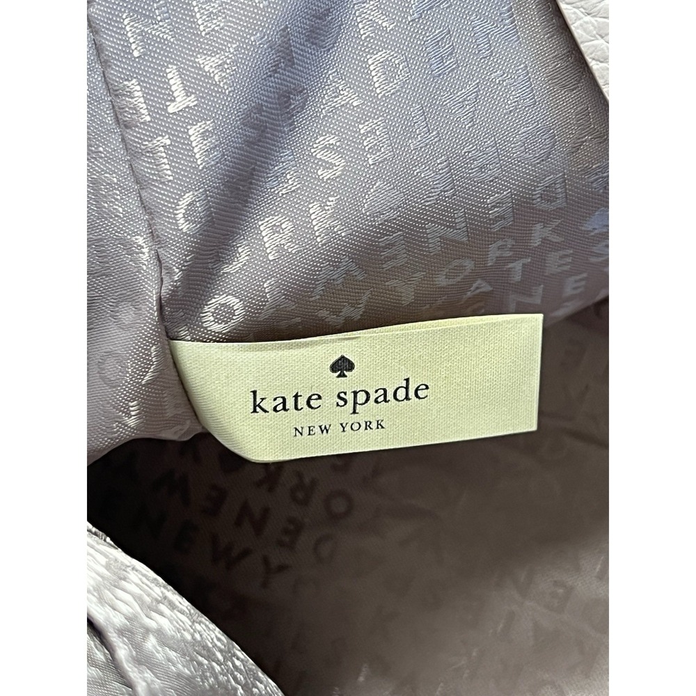 Kate Spade Kalen WKRU4074 Beige Pebbled Leather Satchel With Tassel Detail - Picture 8 of 11